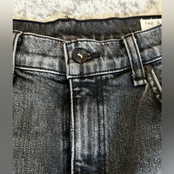 Rag & Bone NWT black / grey straight leg jeans - Picture 4 of 14